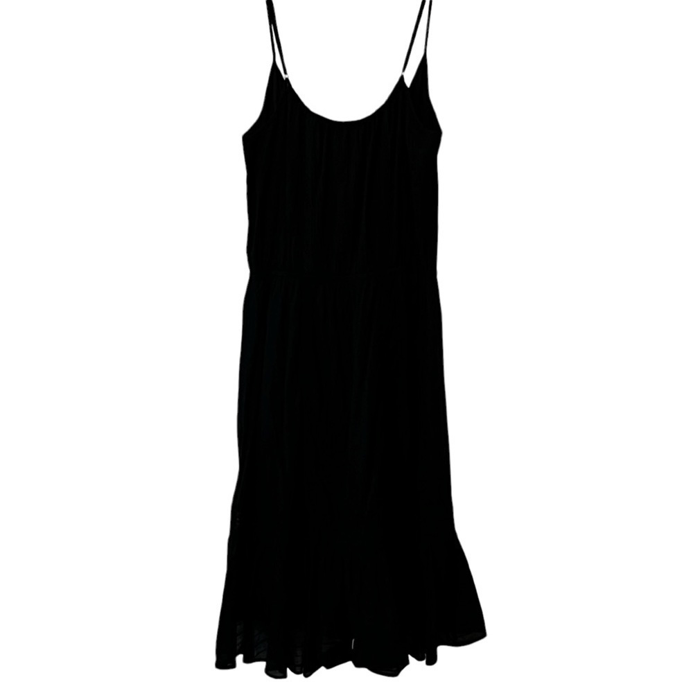 NEW Revolve Ella Moss  ‘Blanca’ Midi Dress in BLACK Large Ruffled Lace - Picture 15 of 16